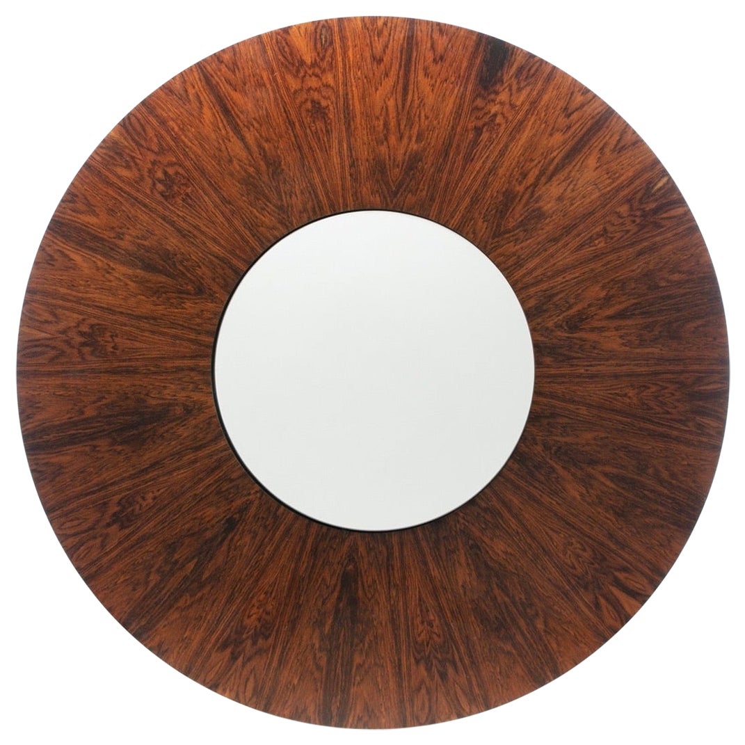 Milo Baughman Rosewood and White Lazy Susan Coffee Table circa 1960