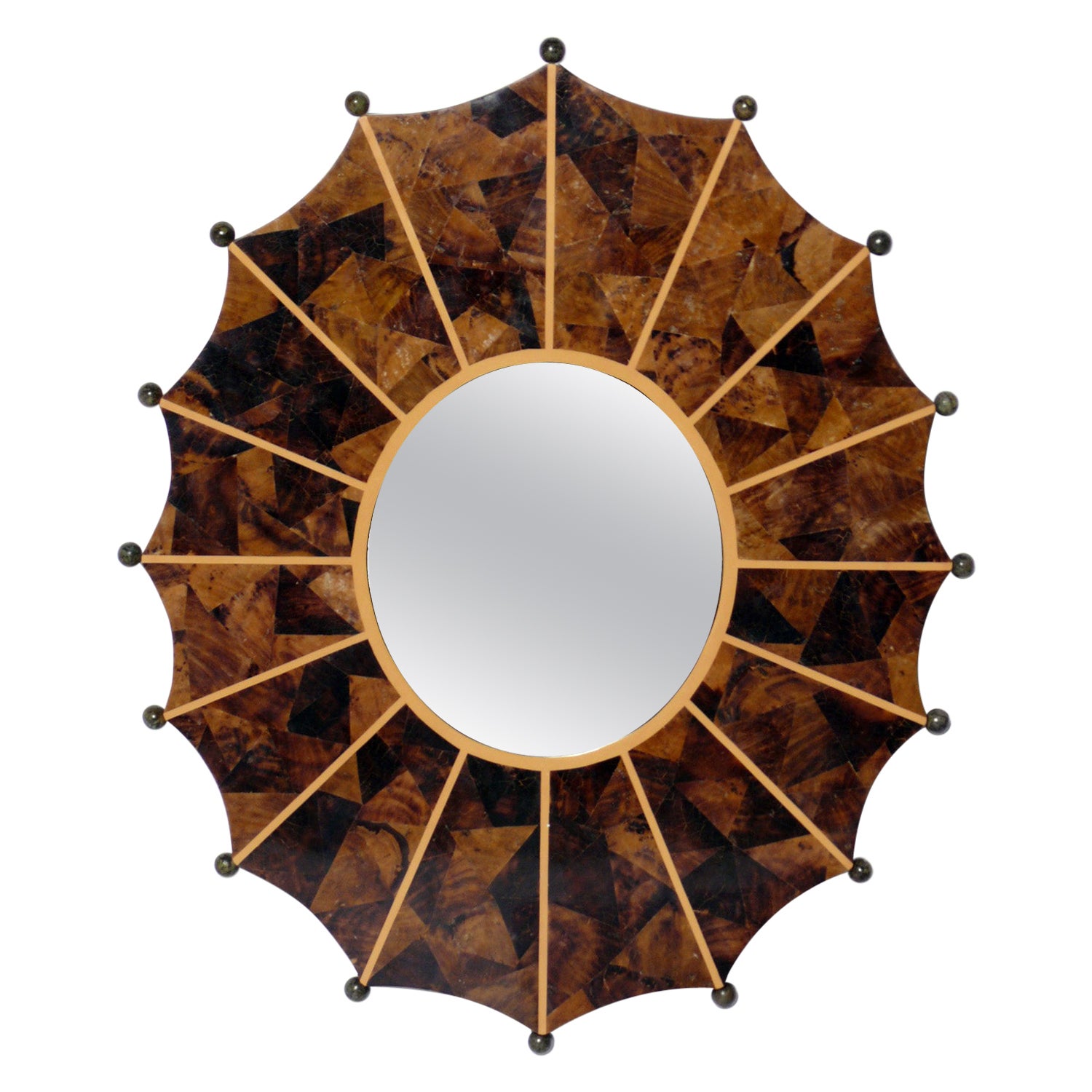 R & Y Augousti Tessellated Shell Mirror 