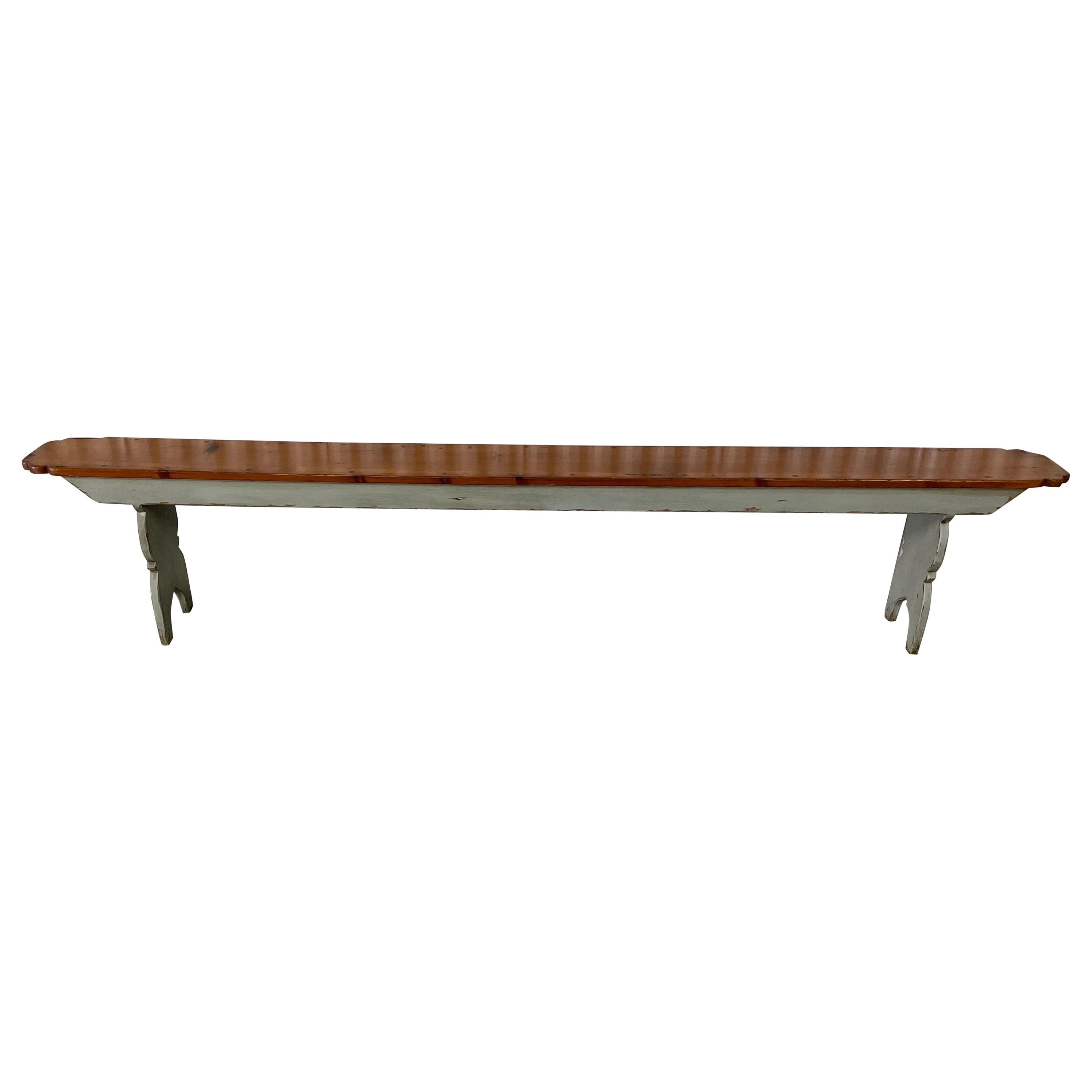 Large Antique English Saddler's Bench For Sale