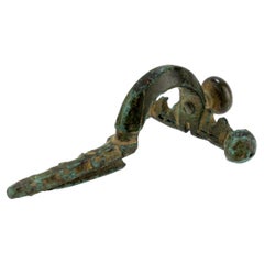 Ancient Roman Bronze Crossbow Fibula or Toga Pin