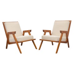 Pair of American, Mid-Century Modern Club Chairs, circa 1960
