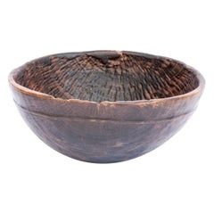 Tribal Wooden Bowl, Hand Hewn, Niger, Mid-20th Century