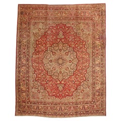 Late 19th Century Haji Khalili Persian Tabriz Rug Carpet Modern Style