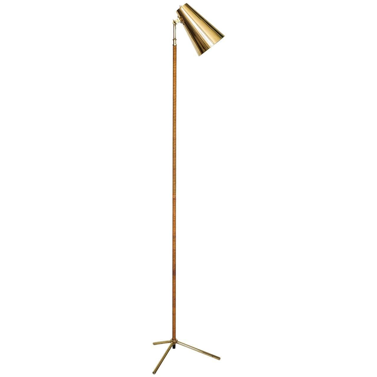 Rare Paavo Tynell Floor Lamp, Idman Oy, 1950s
