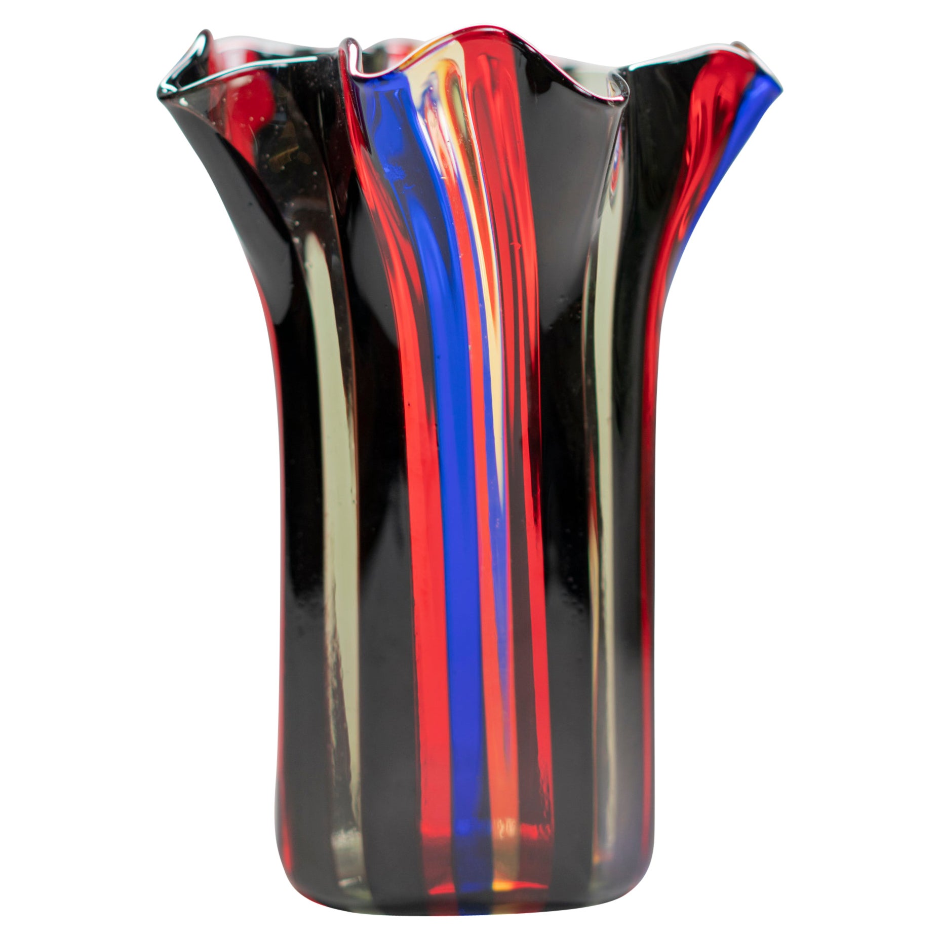 Vibrant Colorfull Glass by Oggetti, Italy For Sale