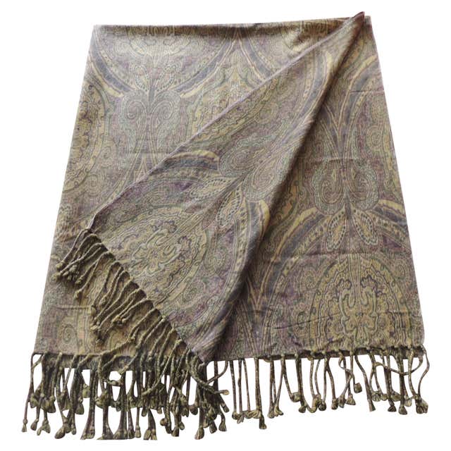 Vintage Woven Peruvian Throw with Fringes For Sale at 1stDibs ...