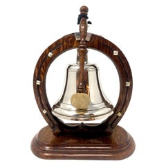 Antique English Victorian Era Gong / Bell and Striker, Circa 1865-1875