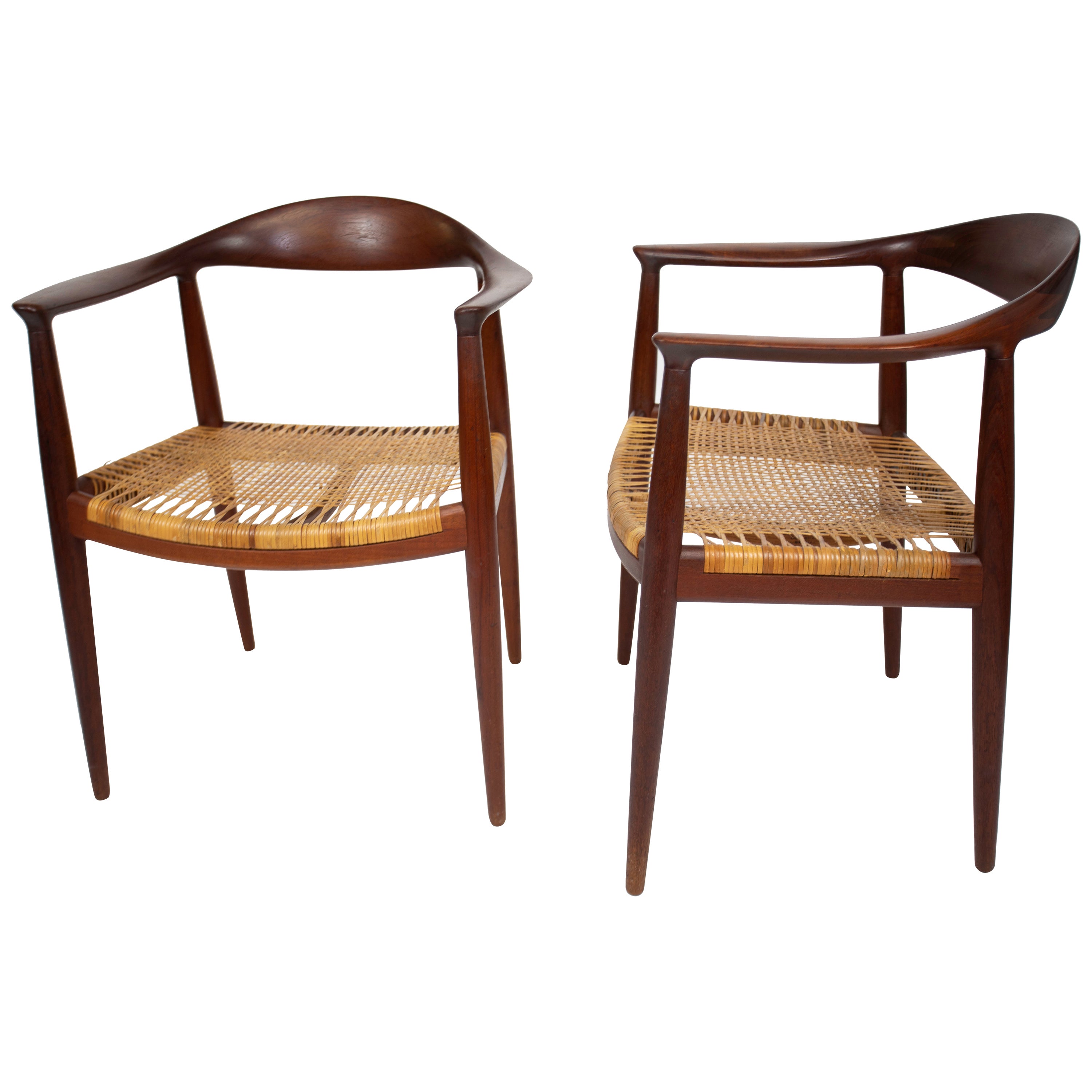 Hans J Wegner Pair of Chairs For Sale