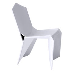 Modern Manuel Jiménez Nagami Chair White 3D Printed Recycled Plastic