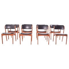 Set of 8 Rosewood Erik Buch Dining Chairs for Odense Maskinsnedkeri