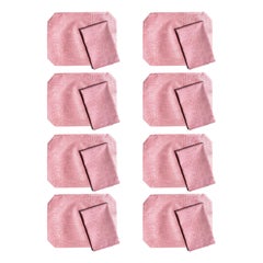 Used Ballet Pink Hexagonal Placemats and Matching Napkins, Set of 8