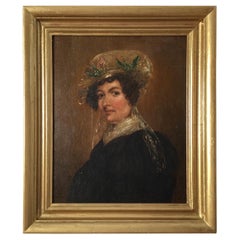 Late 18th Century Portrait of a Lady with Bonnet