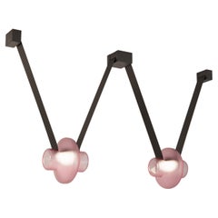 Etat-des-Lieux Pink Glass 2B Pendant, Contemporary Adaptive Lighting System