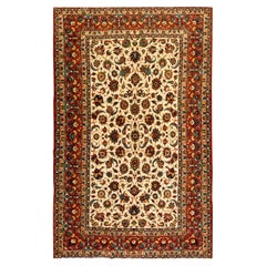 Persischer Isfahan-Teppich aus der Mitte des 20. Jahrhunderts ( 5'1" x 7'11" - 155 x 240)