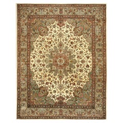 Vintage Persian Tabriz Rug 8' 0" x 9' 8" 