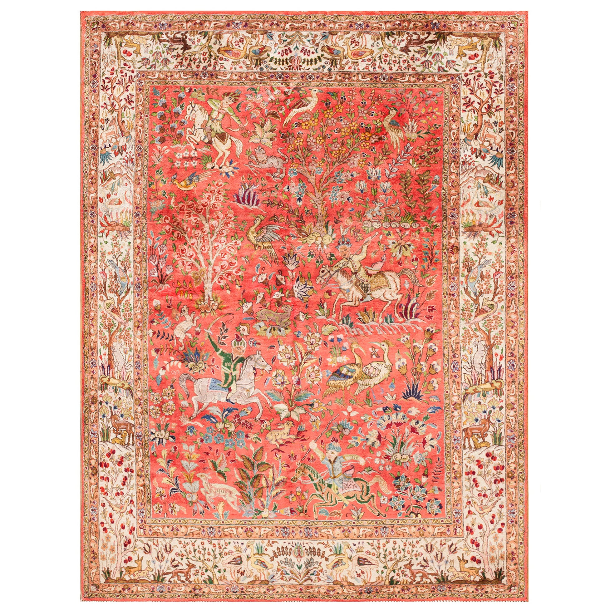 Antique Perisan Tabriz Silk