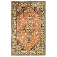 Antique Persian Qum Silk Rug 4' 7" x 7' 4"