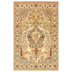 Antiker persischer Isfahan-Teppich 3' 6'' x5' 6'' 