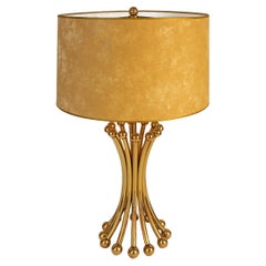 Mid-Century Modern Brass Table Lamp