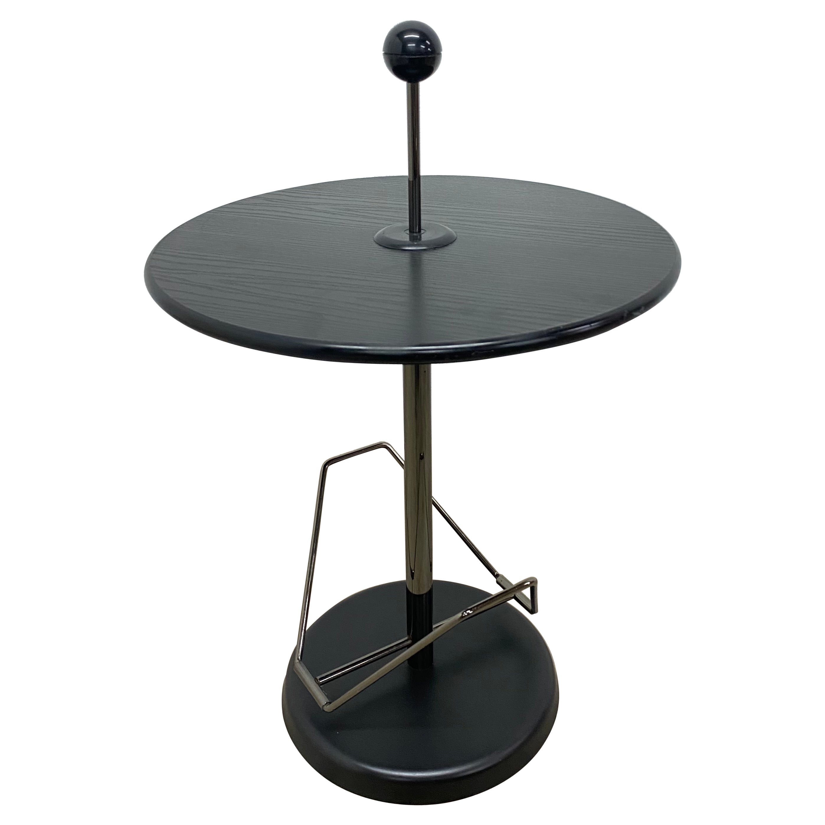 Post Modern Magazine Side Table with Ball Handle, 1980s