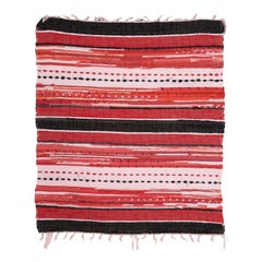 20th Century Swedish Handwoven Cotton Rag Rug