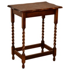English Oak Side Table, c 1900