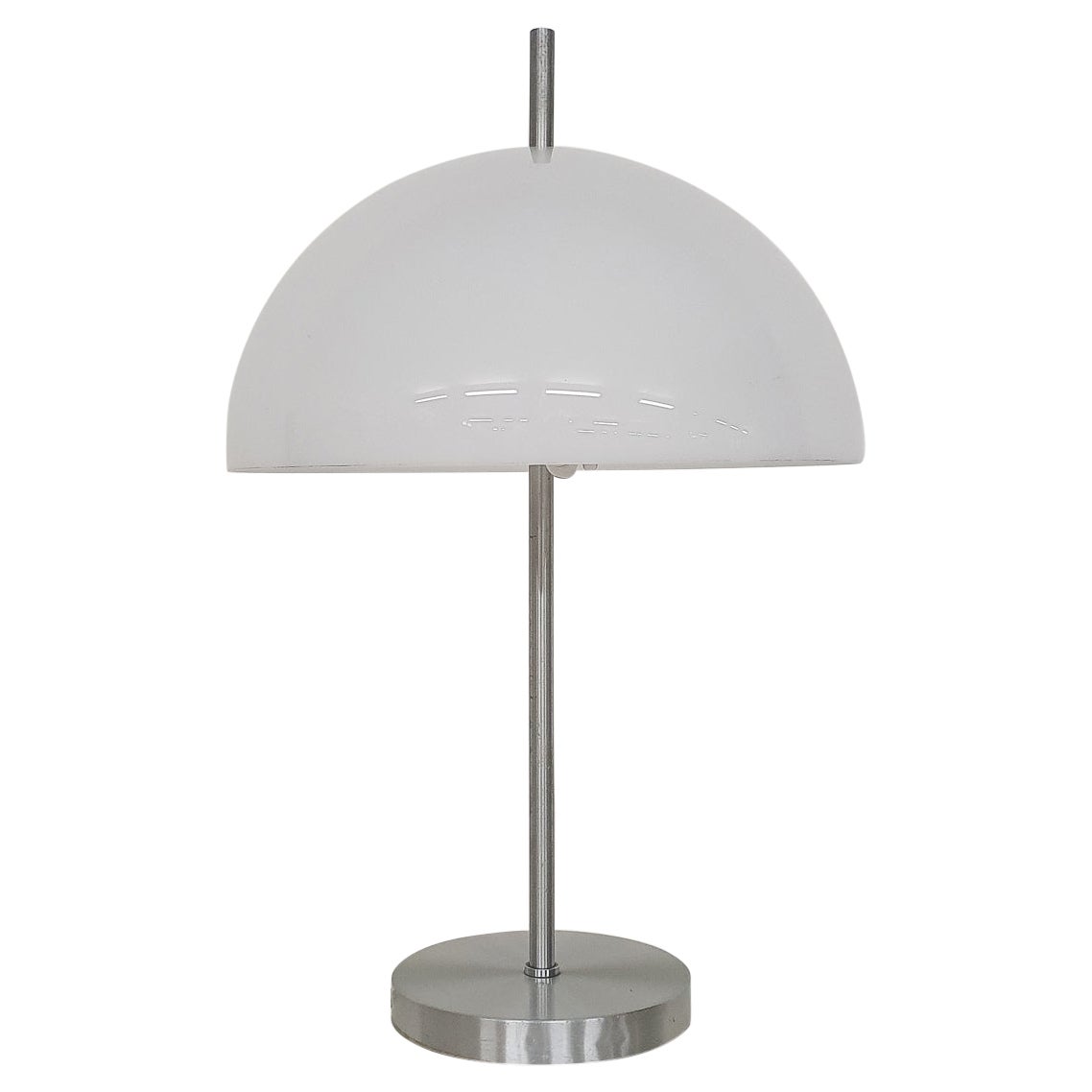 RAAK 185 Table Light, Chrome and White Plexi, the Netherlands, 1960's