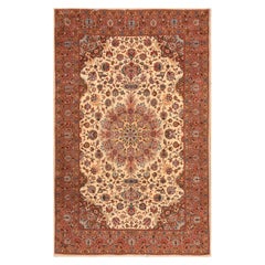 Vintage Mid 20th Century Persian Tabriz Carpet (  5' 10" x 9' - 178 x 275 cm )