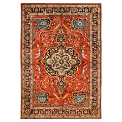 Antique Tabriz, Silk Rug 4' 7" x 6' 10"