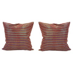 Tribal Multi Color Zig Zag Strip Pillow