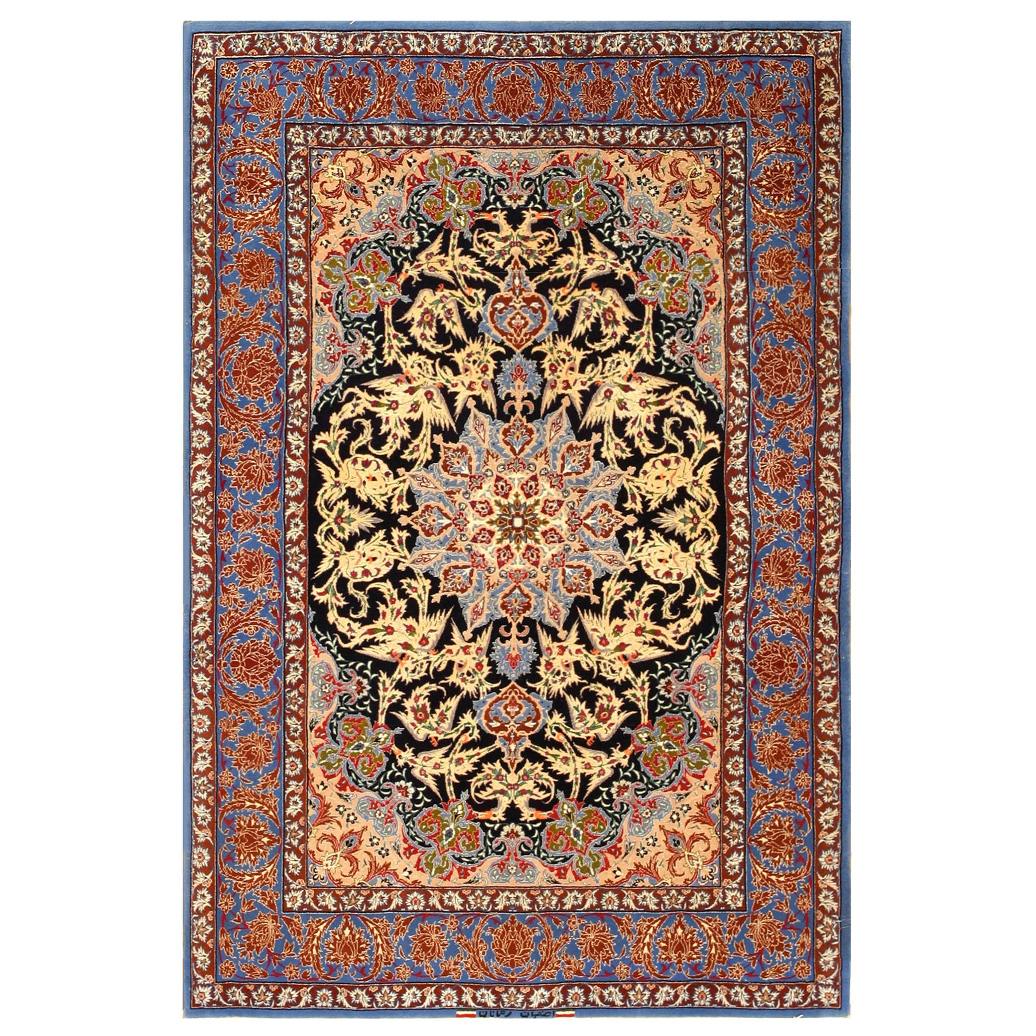 New Polonaise Rug Silk and Wool Antique Isfahan Design Bespoke Sizes ...