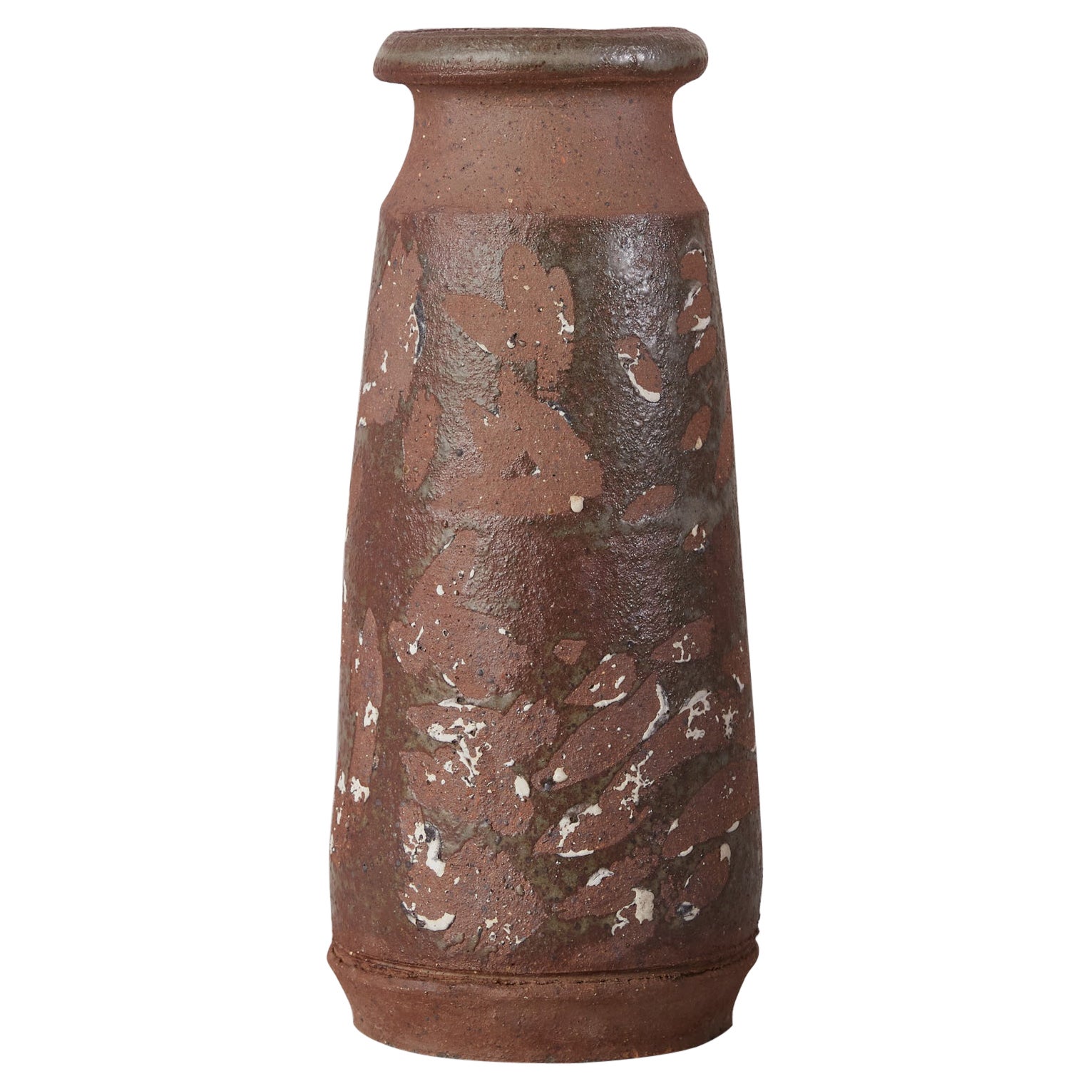 Studio Keramik Vase aus Steingut im Angebot