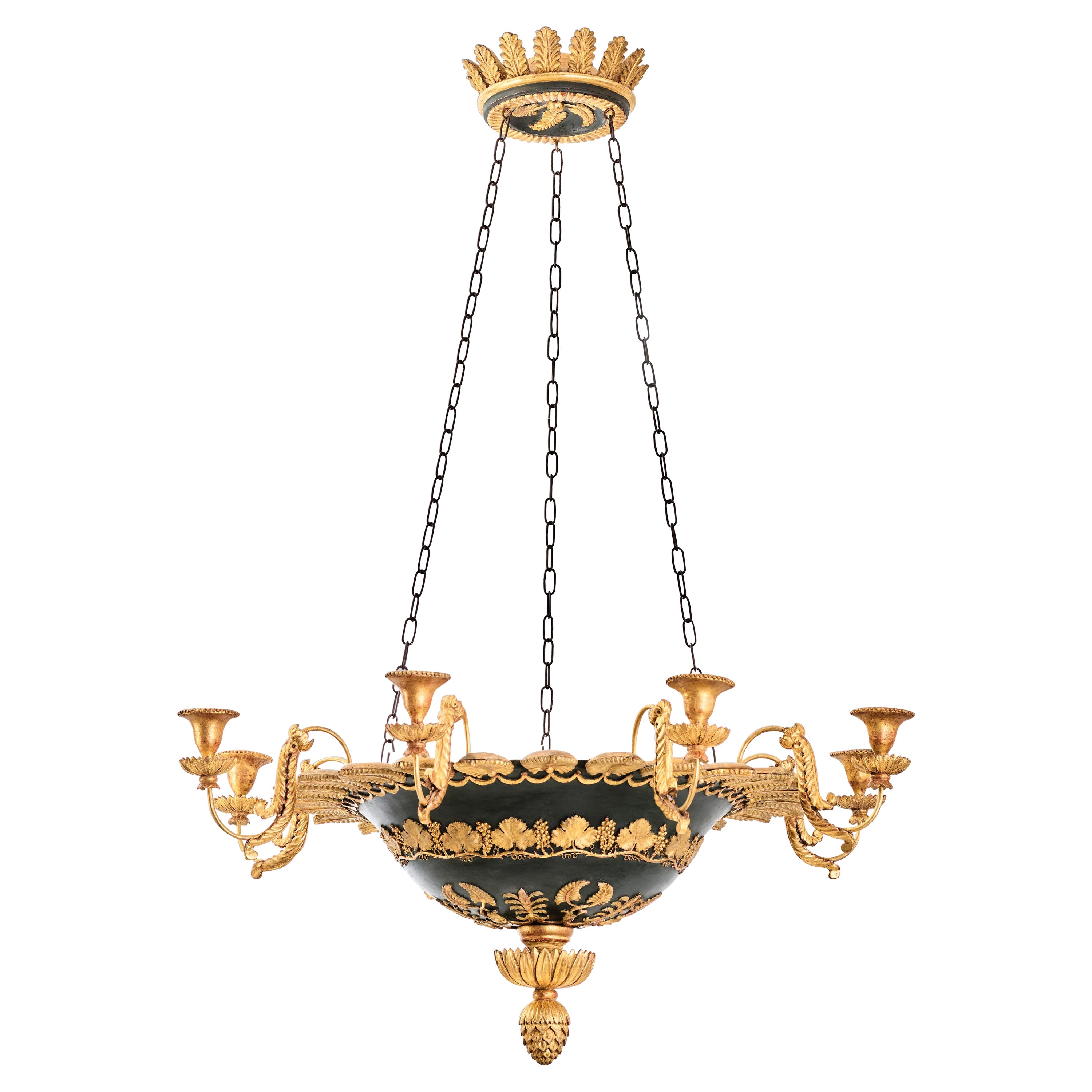 Large Prussian Chandelier After a Design by Karl Friedrich Schinkel, Berlin 