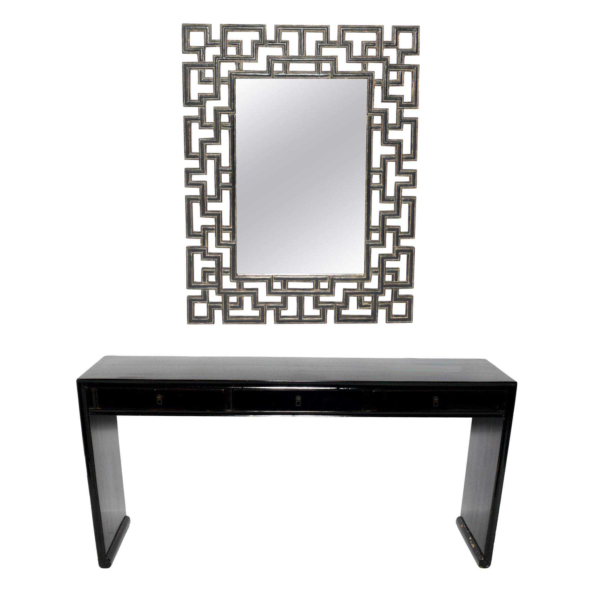 Chinoiserie Mirror and Console Table