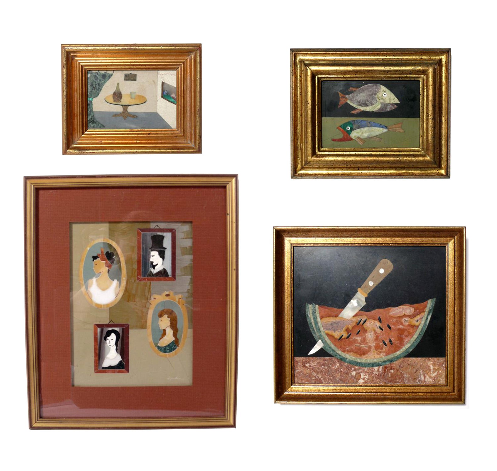 Selection of Italian Pietra Dura Plaques