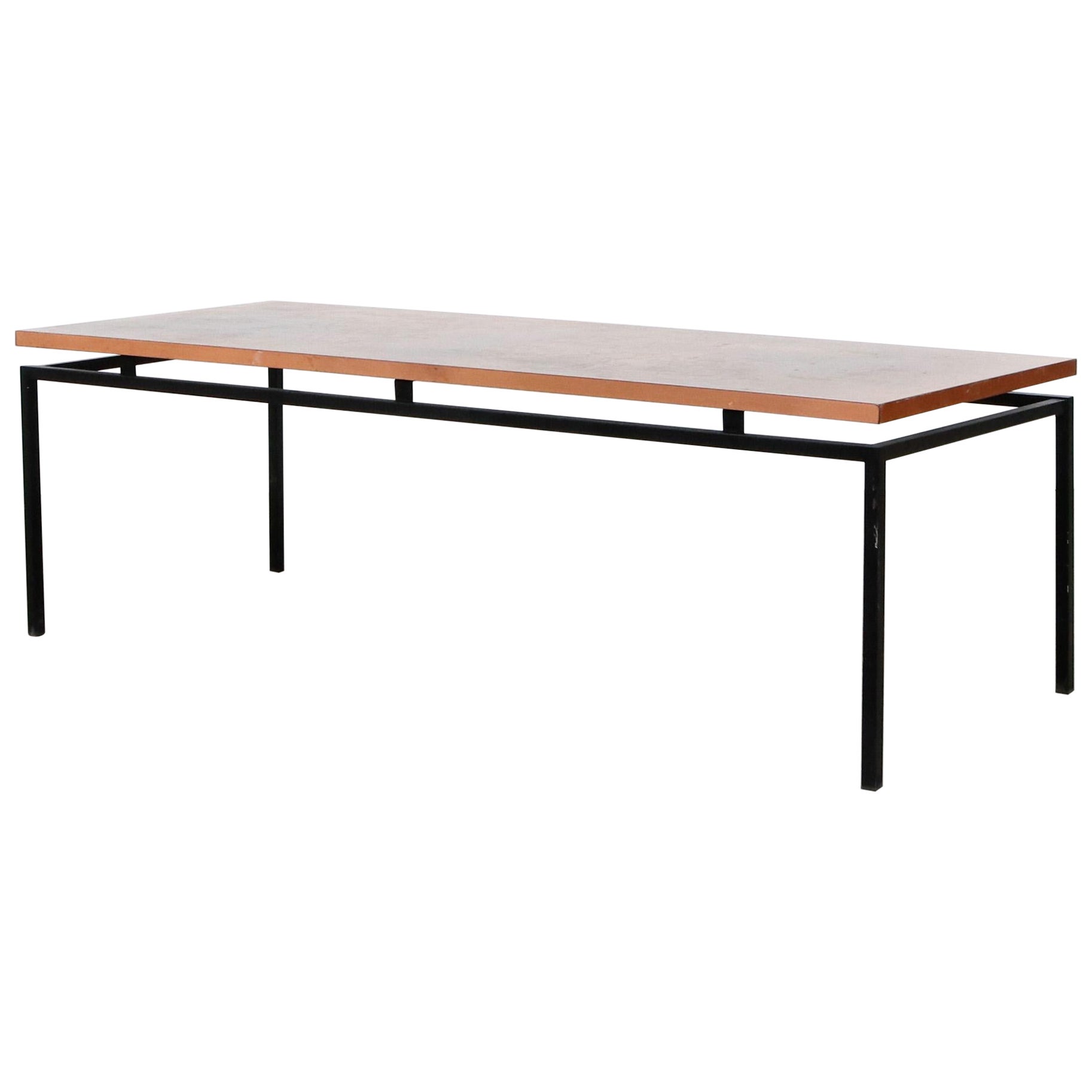 Cees Braakman Style Copper Map Coffee Table