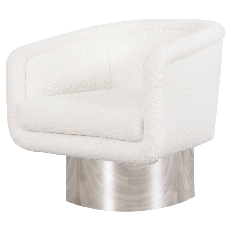 Pair of Swivel Tub Lounge Chairs by Leon Rosen for Pace Collection at