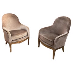 Pair of Art Deco Armchairs in the Style of Léon Jallot circa 1925
