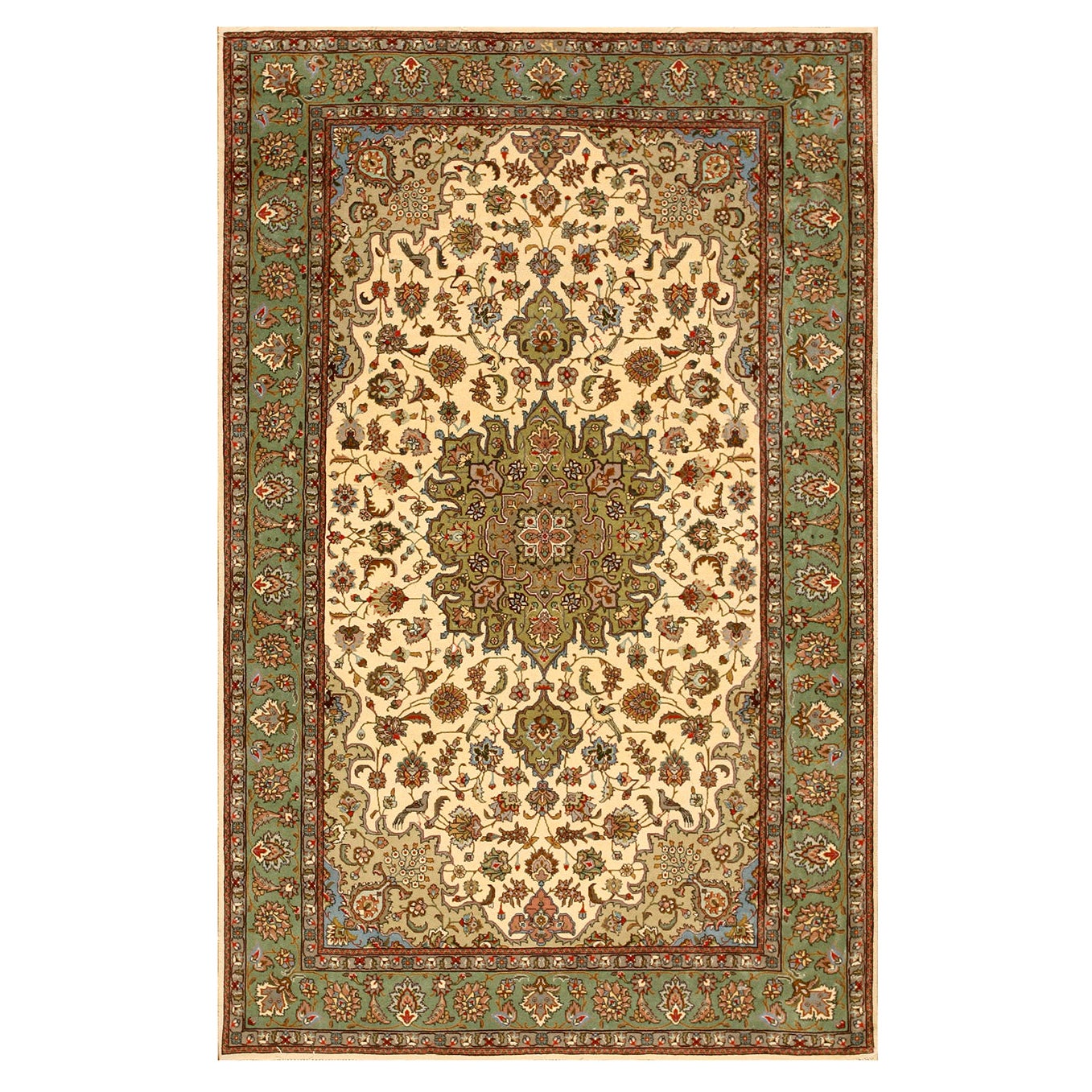 Antiker persischer Täbriz-Teppich im Angebot