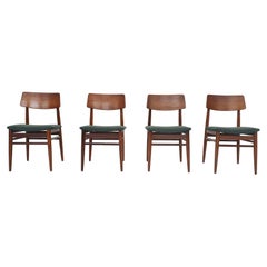 Set of Four Teak Dining Chairs by Topform, the Netherlands, 1960's