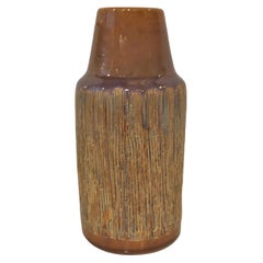 Vase en poterie de faïence Soholm Sgraffito, Danemark, années 1960