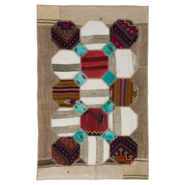Patchwork Rugs - 625 For Sale on 1stDibs | vintage patchwork rug ...