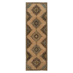 Vintage Oushak Runner, Hallway Rug Authentic Wool Carpet from Turkey