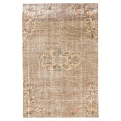 Distressed Vintage Turkish Oushak Rug, Great for Home & Office Decor