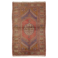 4x6.6 Ft Vintage Rug for Country Homes, Rustic, Tribal and Traditional Interiors