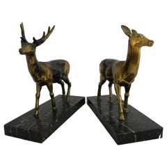 Vintage Deer and Stag Statues French Mid Centuy 1940