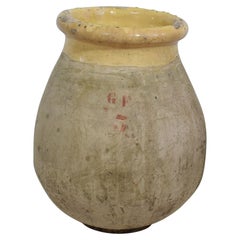 19th Century French Glazed Terracotta Biot Jar