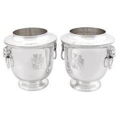 Antique George III Sterling Silver Wine Coolers