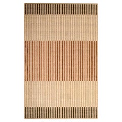 White / Sand Natural Fiber / Copper Handcrafted Area Rug 6'7"x9'10 by Tapistelar