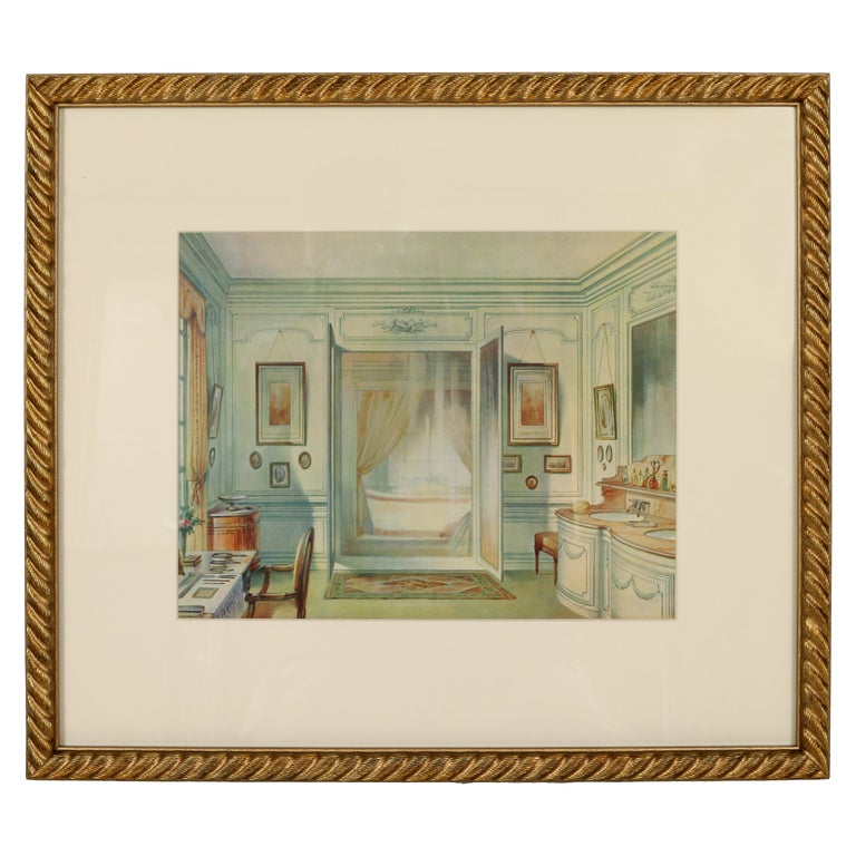 Print of an Interior Bath For Sale at 1stDibs